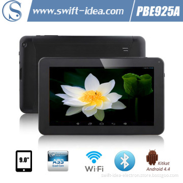5 Colors 9 Inch Allwinner A33 Quad Core 8GB ROM Android 4.4.2 Tablet PC (PBE925A)